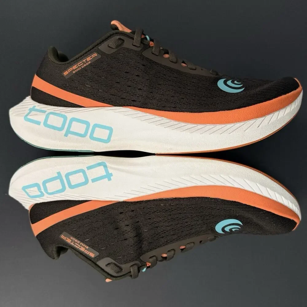 Topo Athletic Specter Women’s 7.5 Espresso Peach Road Running Shoes Comfort